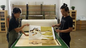 Masters for printing woodcut: Chen Kong Yu & Wang Yulin 