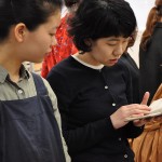 Students on the artist’s book lecture in the Tokyo University of the Arts