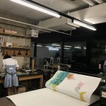 Printmaking workshop in the New York State University at Fredonia