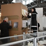 Installing the 8th Artist's Book Triennial in Leipzig Book Fair 2018